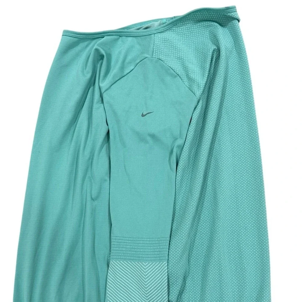 Nike Womens Dri Fit‎ Training Long Sleeve Top Aqua Size Large